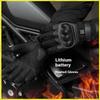 Electric Heated Gloves Men'S Tactical Motorcycle Gloves Touchscreen 3-Second Heating 3-Level Temperature Control Winter Cycling Set