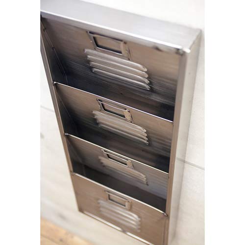 Industrial Metal Wall Letter Rack 4 [Storage] [Wall-Mounted]