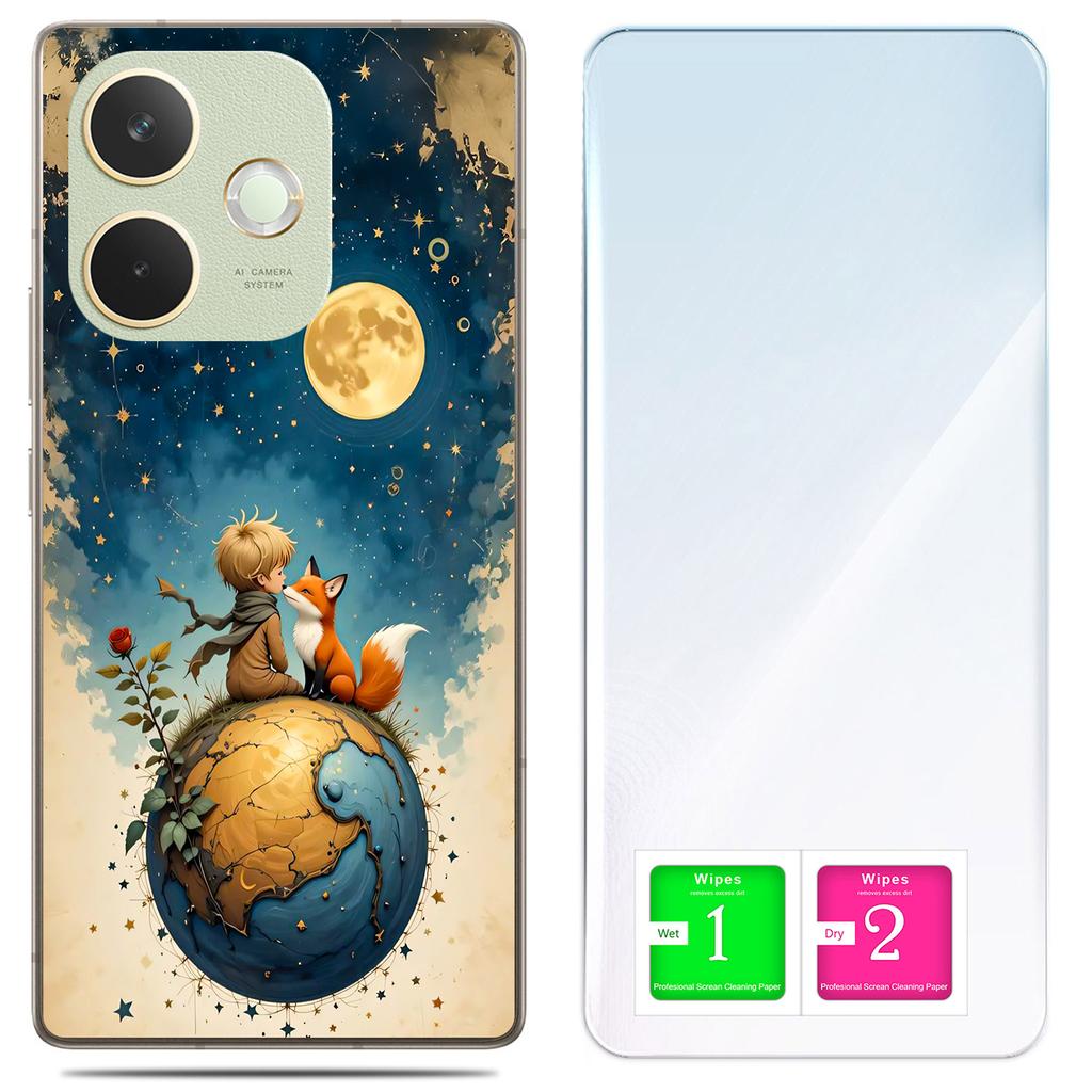 Etui Do Oppo A5 Pro Obudowa Foto Case Plecki Grafika Lisek + Szkło 9H