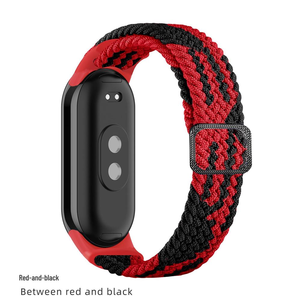 Regulowany pleciony pasek do Xiaomi Band 8/9 - Kompatybilna wymienna opaska na nadgarstek do Mi Watch 3/4/5/6/7/8