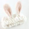 Solid Color Stereo Rabbit Ear Hair Band Hair Accessories Non-slip Face Wash Head Hoop Wash Hair Hoop Head Cover