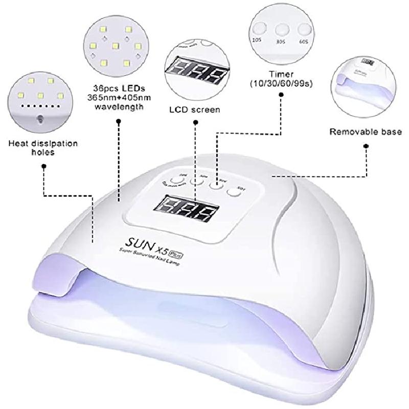 Nail Dryer LED Nail Lamp UV Lamp for Curing All Gel Nail Polish With Motion Sensing Manicure Pedicure Salon Tool