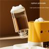 Cute Smiling Cat Automatic Feeder And Water Dispenser Pet Supplies Feeding Organizer Suitable for Cats And Small Dogs