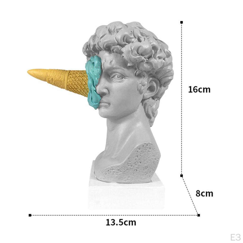 6.3 Inch Classic Resin Bust of Sculpture Statue Figurine for Home Decor