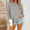 Women Winter Tops Women's Long Sleeve Sweatshirt Casual Crewneck Loose Fit Pollover Fleece Tops