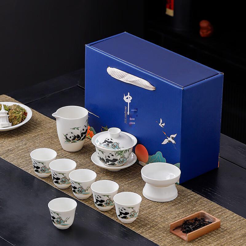 

Baizi Ende Dehua White Porcelain Kung Fu Tea Set