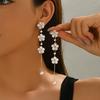 1 Paar Sommer Neue Kreative Blume Fransen Lange Mode Temperament Elegante Vielseitige Ohrringe