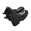 Fashion Versatile Children's Martin Boots Boys Handsome Walk Show Leather Shoes Short Boots Girls Black Boys Boots