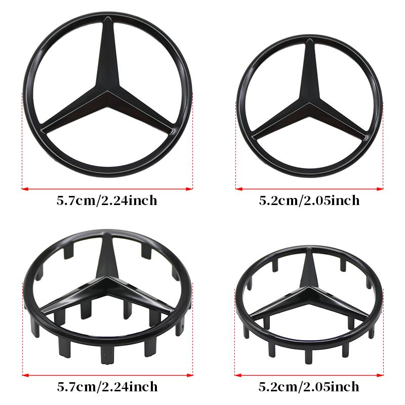 Hub Cap For Mercedes Benz Amg W204 W205 W212 W221 W177 W246 GLA GLC CLA A Class ABS 52mm 57mm Car Steering Wheel Badge Emblem Sticker