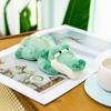 Green Cartoon Cute Sitting Crocodile Plush Toy Pendant For Bag Decoration