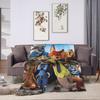 Anime Zootopia Cartoon Blanket Soft Warm Comfortable Plush Throw Blanket For Home Decor Travel Flannel Bedspread Bed Cover