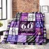 Birthday Blanket Home Customize Your Name Blankets Comfortable Soft Lightweight Multipurpose Blanket For Picnic Sofa Office Bed Living Room Suitable