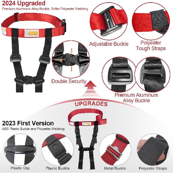 Child Airplane Safety Travel Harness, Airplane Travel Accessories for Kid Toddler, Child Aviation Flight Seat Device
