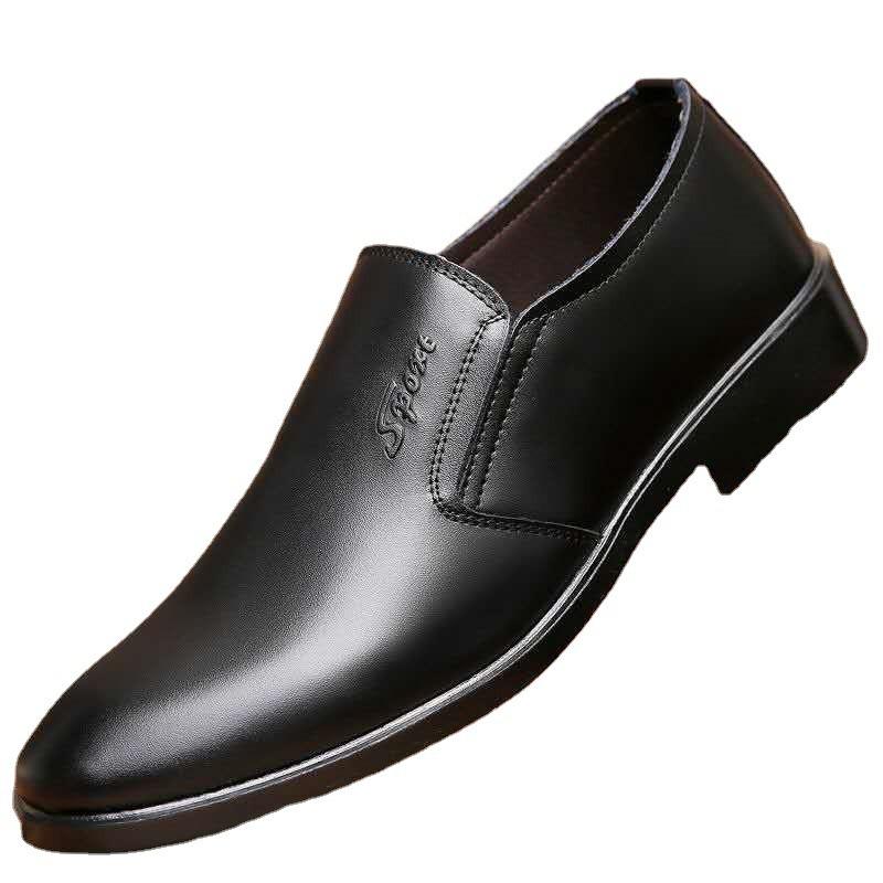 Leather Shoes for Men Business Casual Men Leather Shoes for Men British Style Pointed Toe Formal Wear Work Leather Shoes for Men
