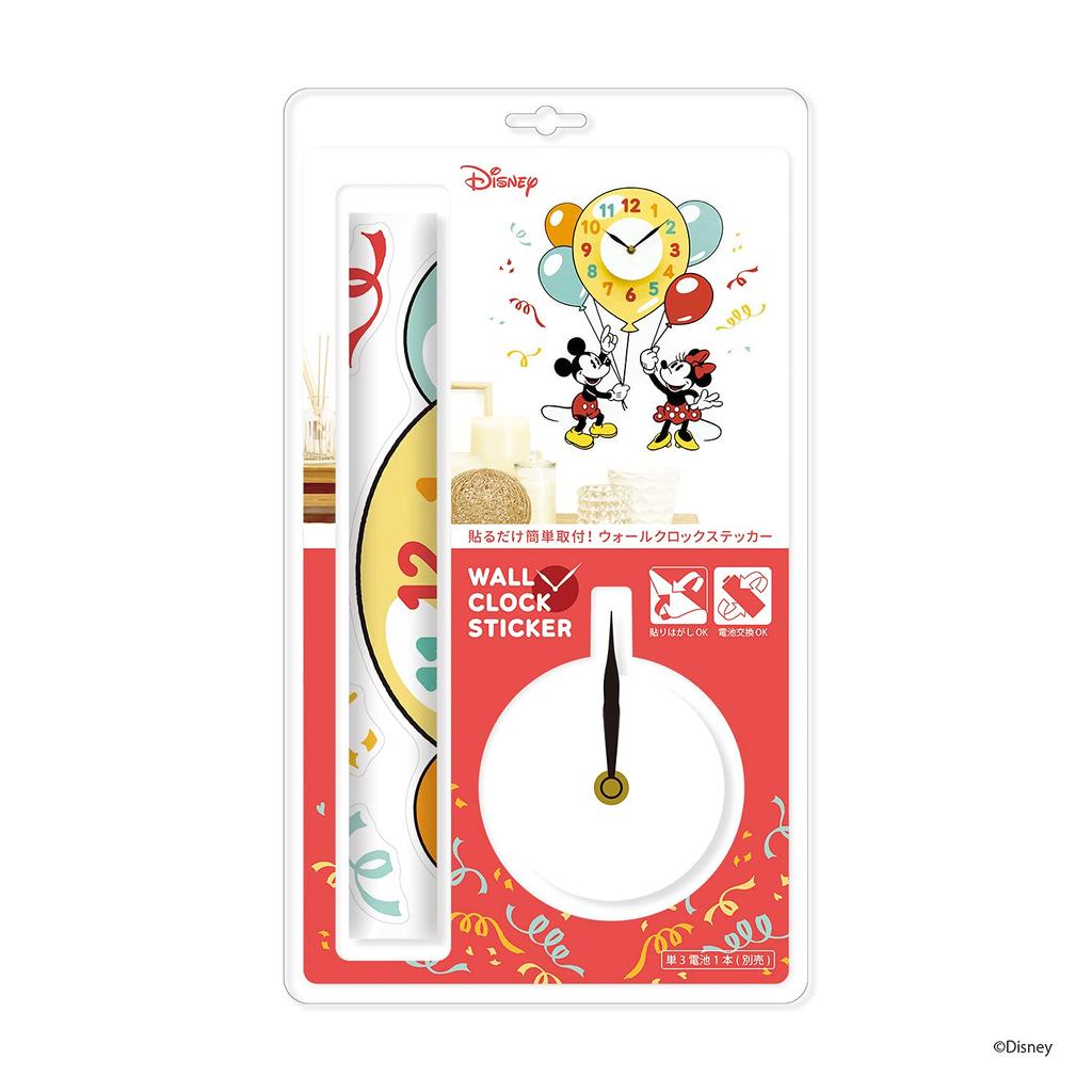 Toyo Case Wall Clock Sticker 01 Mickey Minnie &