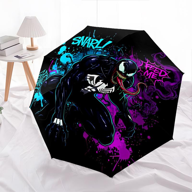 

Disney Venenom,Spider-Man,Comic High-Quality Umbrella, Eight-Rib Folding Design, Automatic Opening and Closing, Small, Stylish and Practical