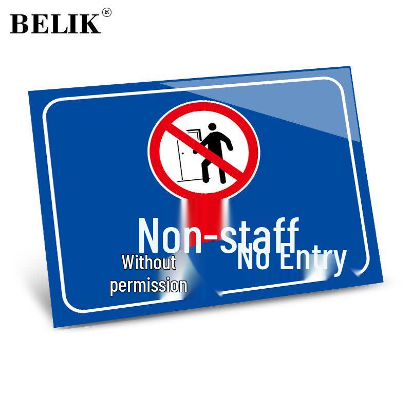 BELIK PVC Safety Warning Sign 20x30cm