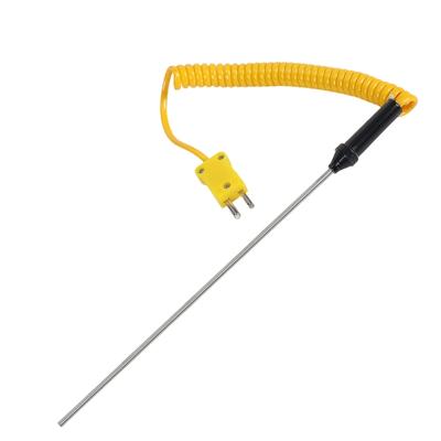 Sturdy K Type Temperature Probe With Fiber Glass Material Perfect For Food Processing And Household Equipment Testing