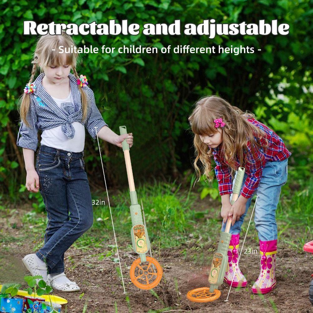 Audio Alarm Metal Detector Adjustable Length Kids Explorer Toy Lawn Exploration