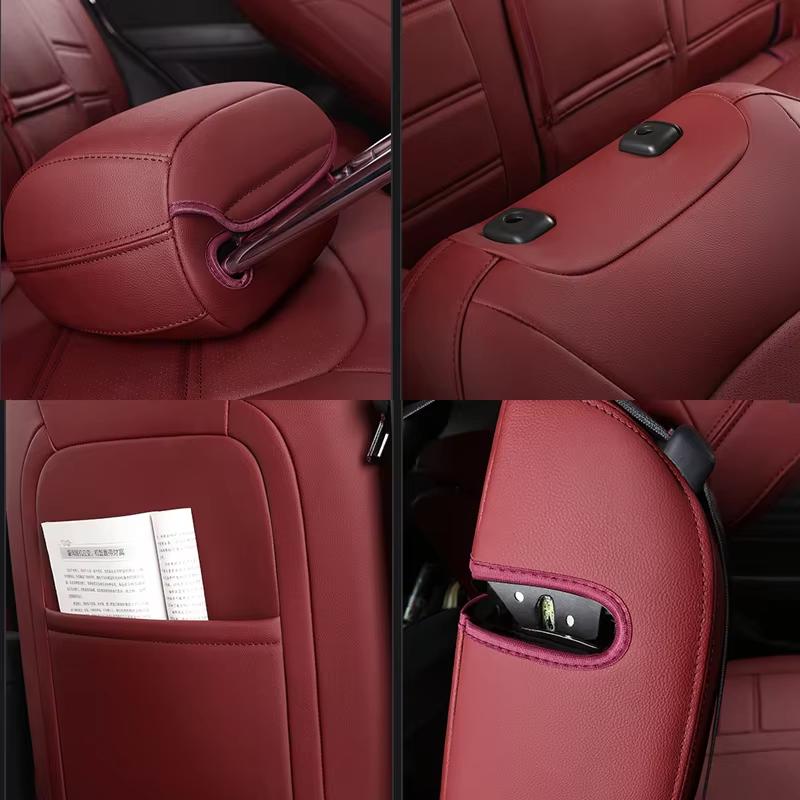 PU Leather Custom Fit Car Seat Covers For Ssangyong Rexton kyron Korando Actyon Sport Rodius Luxury Auto Interior Accessories