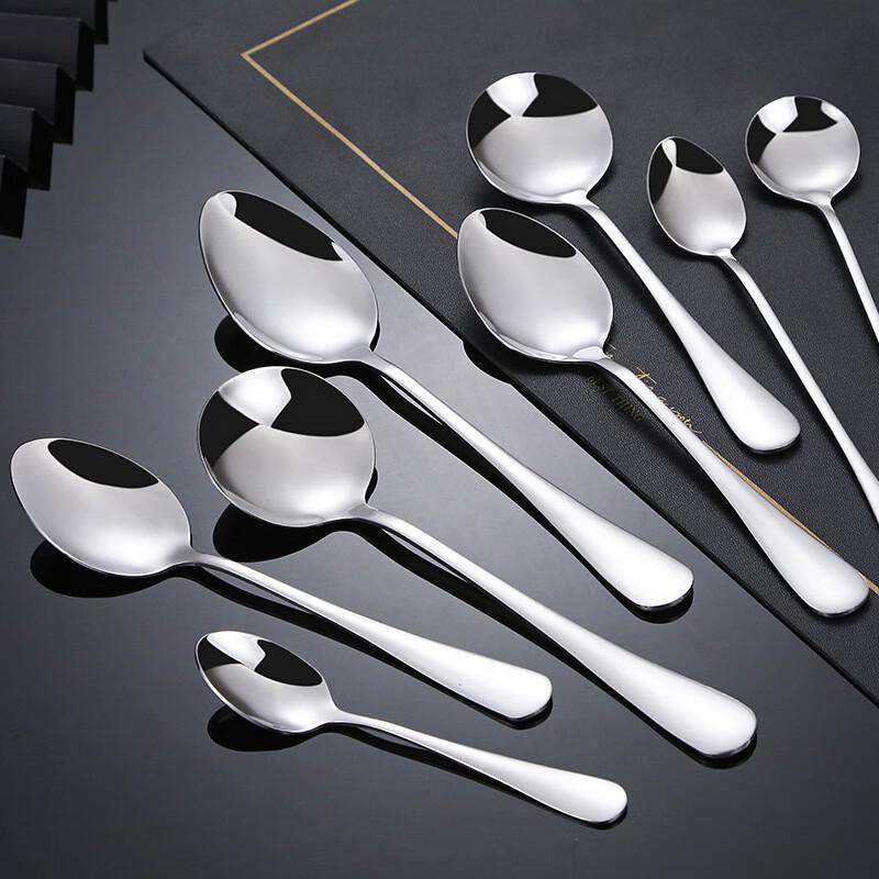 DEKEBAG 304 Stainless Steel Round Spoons