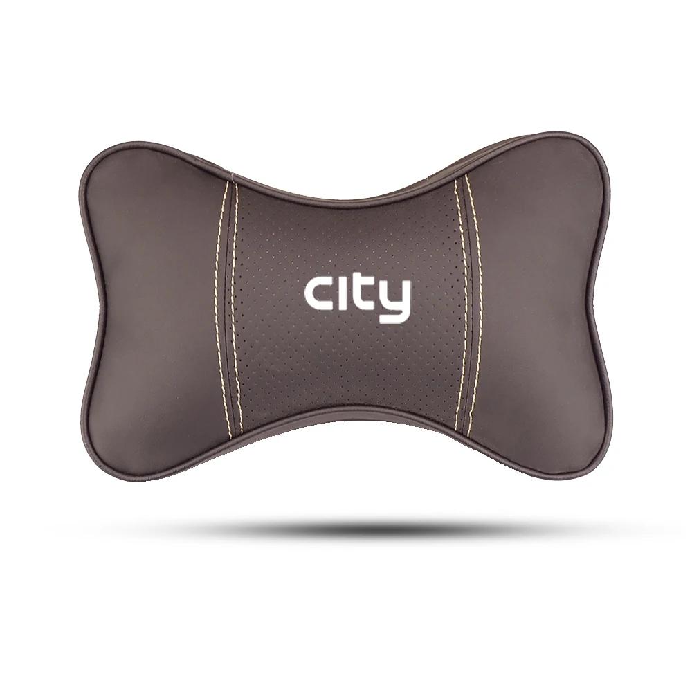 Car Seat Genuine Leather Headrest Neck Waist Pillow For Aixam MINAUTO CROSSLINE EAIXAM CROSSOVER MEGA CITY COUPE Car Accessories