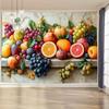 Vintage 3D Fruit Tapestries Wall Hanging-Living Room Bedroom Home Office Polyester Fabric Art Deco Ideal Gift for Fruit Lovers