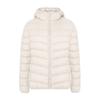 Giacca Piumino Leggera con Cappuccio da Donna - 90% Piuma, Colore Unito, Calda Casual Taglie Forti per Autunno/Inverno.