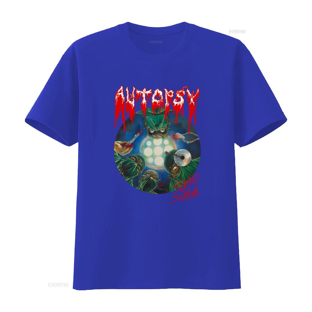 Autopsy Amerikanische Death Metal Band Inspiriertes T-Shirt für Fans S 5XL Severed Survival Design vintage Gewaschen Leicht Bequem
