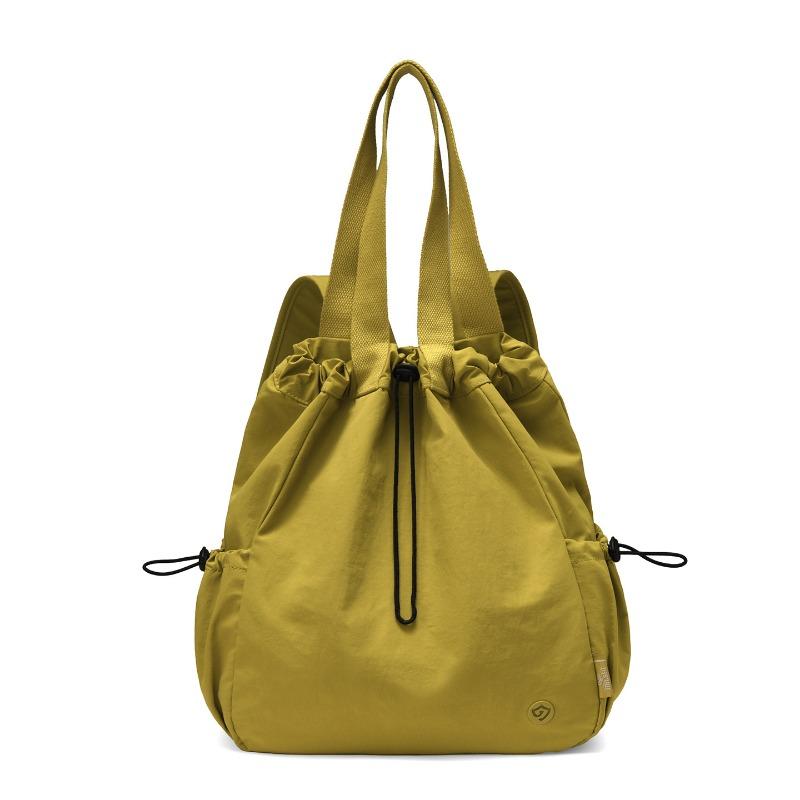 Mochila con cordón elegante de gran capacidad, bolso de mano informal para mujer