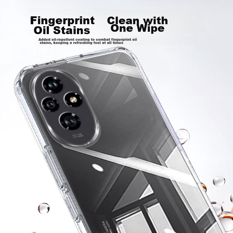 Honor 200 Phone Case, for Huawei Honor, Transparent Soft for Honor 200, Full Lens Protection, And Skin-Friendly, Reduces Fingerprints, Outer Back Case