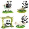 Creative Giant Panda Building Blocks Small Particle Educational Toys Desktop Ornaments Children's Holiday Gifts