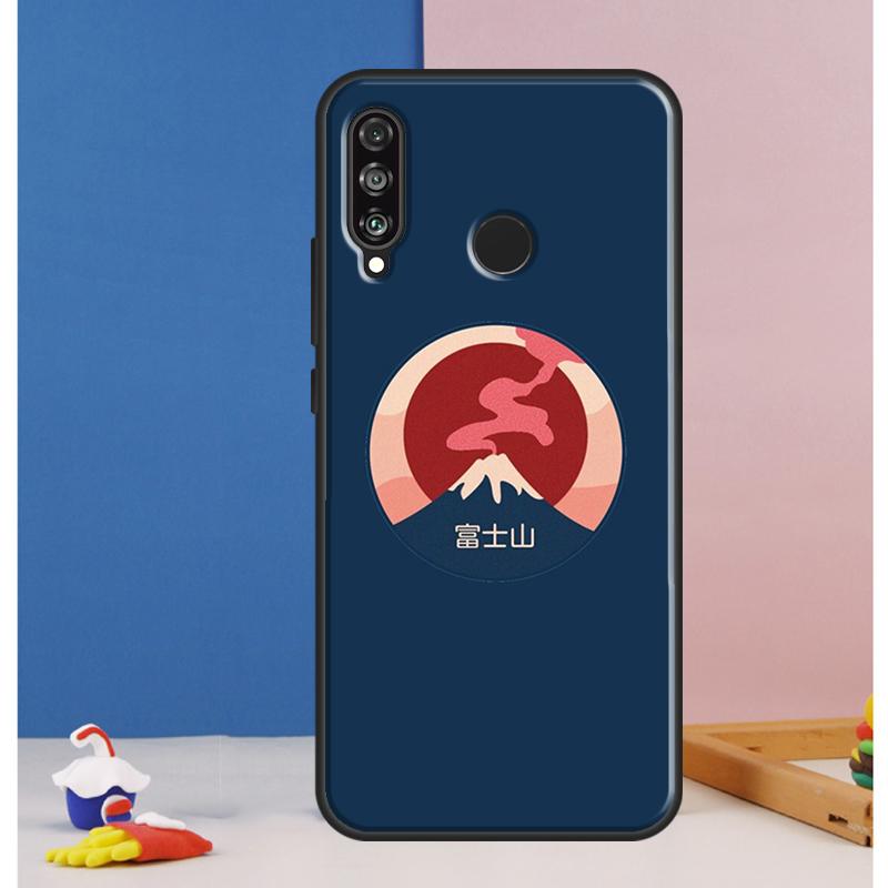 Japanese art Mount Fuji Case For Huawei Nova Y73 Y72 Y70 Y90 Y60 Y61 Y91 12s 12i 11i 8i 9 10 SE P30 P40 Lite P60 Pro