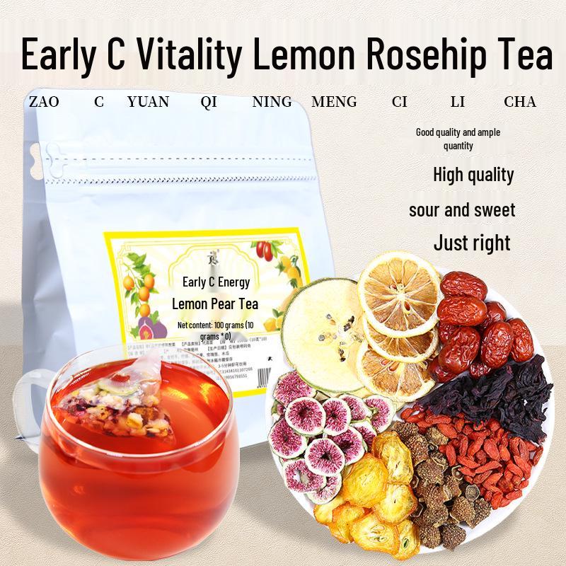 Early C Energy Lemon Rosehip Herbal Tea with Red Date & Papaya