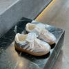 Children's Sports Shoes Spring 2025 New Leather Casual Forrest Gump Shoes Versatile Running Shoes Male and Female Students