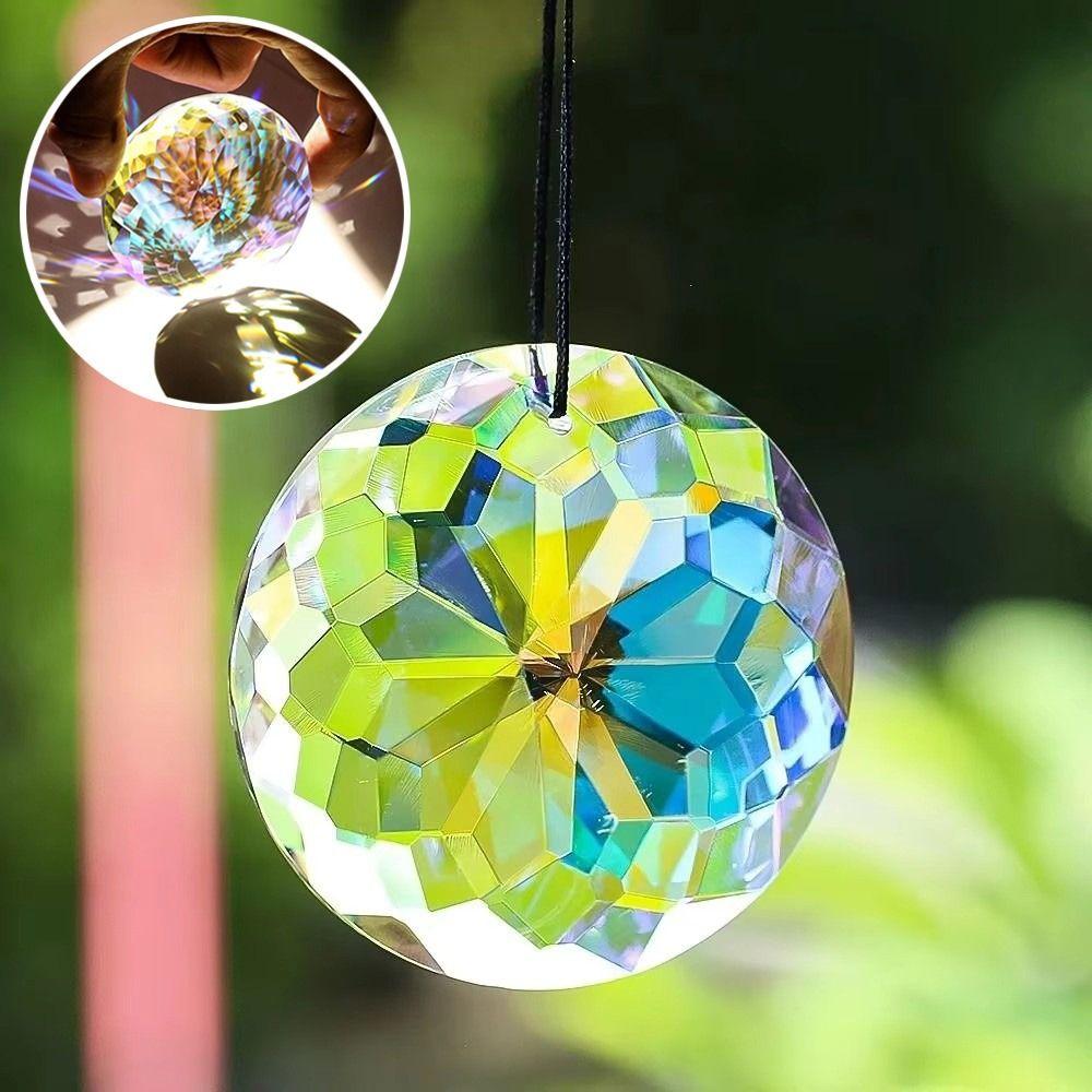 Hanging Design Crystal Prism Pendant Clear Crystal Rainbow Catcher Home Garden Decor