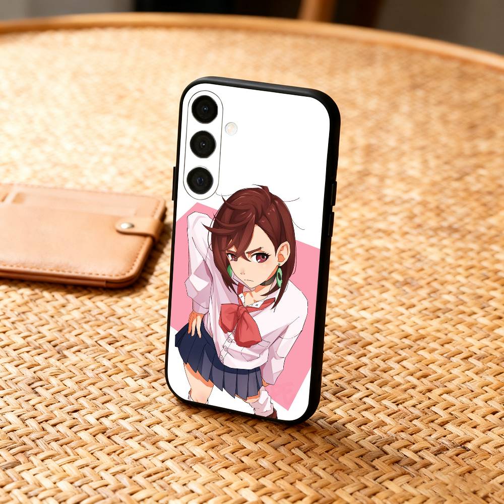 M-Momo Ayase D-Dandadan Phone Case For Samsung A73,A21s,A22,A31,A32,A52,A53,A71,A80,Soft Black Shell