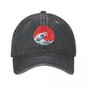 Fashion Art 90s Hokusai Kaiju Baseball Cap for Men Women Distressed Denim Washed Headwear Outdoor Workouts Adjustable Caps Hat