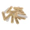 20pcs Retro Synthetic PU Leather Tag DIY Handmade Sew Label Patches Brown