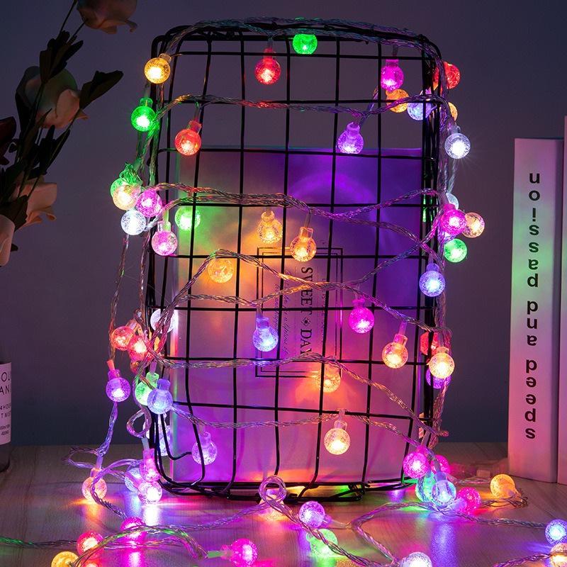 Outdoor LED Colorful Bubble String Lights for Festivals & Camping