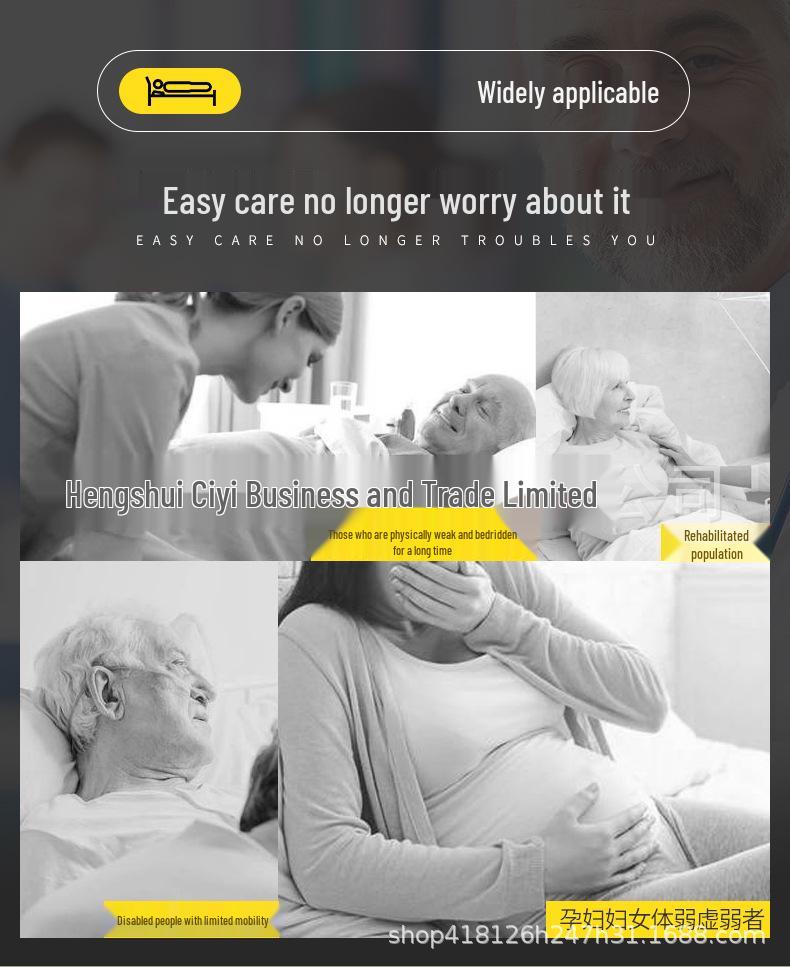 Elderly Transfer & Repositioning Pad - Breathable Pure Cotton Shift Pad for Bedridden Aid