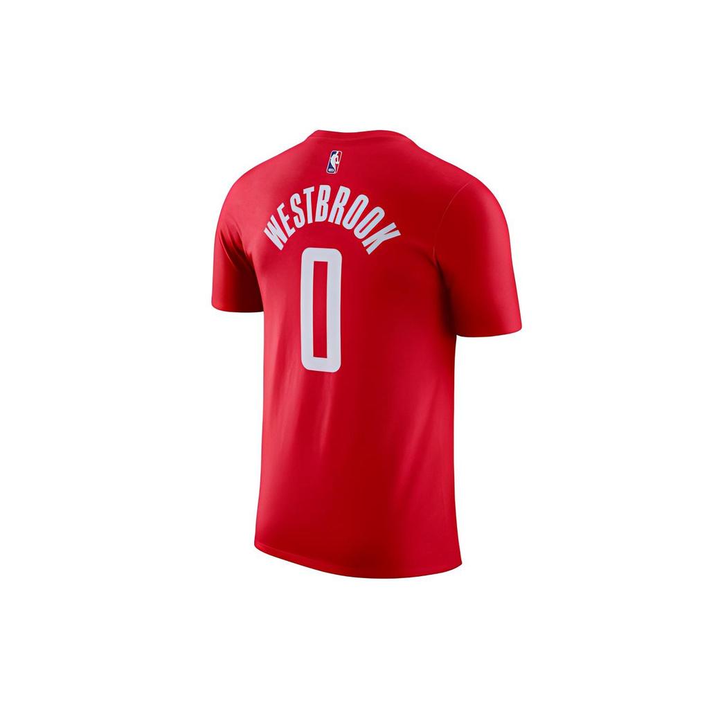 Nike Basketball Short Sleeve T-Shirt Rockets Russell Westbrook 0 Men Tops Red CV8522-659