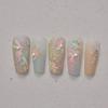 Phoenix Crystal Diamond Nail Stickers: Ballet & National Style Embroidery Design