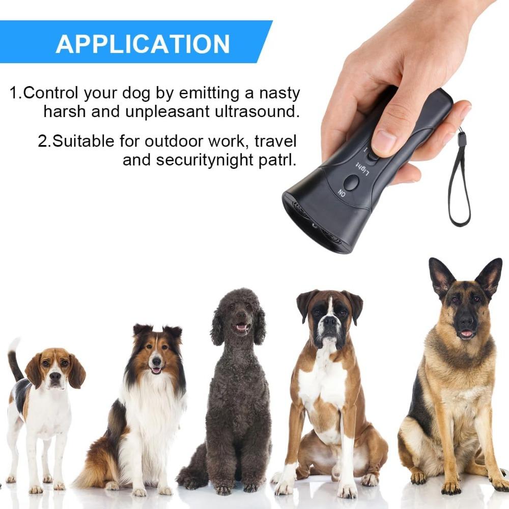 Pet Dog Repeller Anti Barking Stop Bark Training Device Trainer LED Ultrasonic Anti Barking Ultrasonic Without Battery