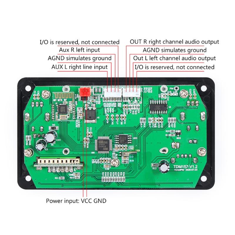 Wireless -compatible MP3  Board Radio MP3 Music Player Recording Function / Disk/ Card/FM