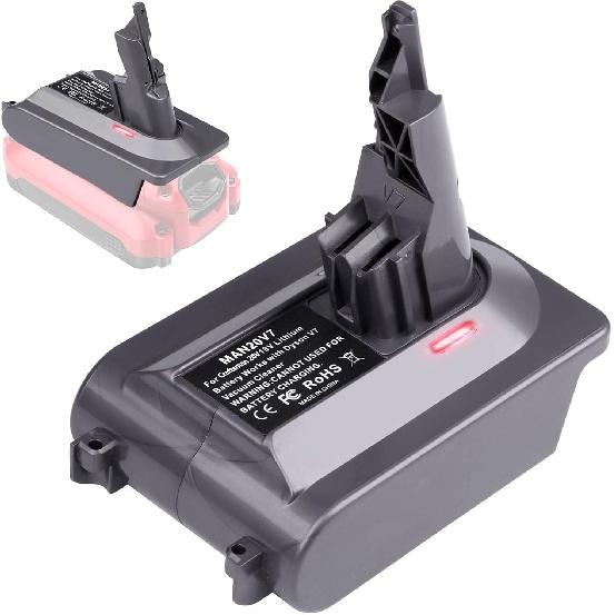 EID V8 Battery Adapter Compatible with Craftsman 20V Battery to Replacement for Dyson V8 215681 Battery, Works with V8 Series V8 Animal V8 Absolute