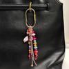 1Pcs Fashion Conch Beads Keychain Handmade Delicate Bag Pendant Portable Ornament for Daily Use Gift for Friends