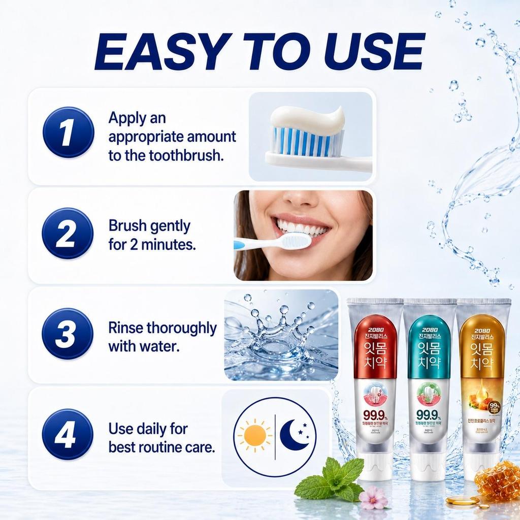 Aekyeong 2080 Toothpaste Set 3 Tubes