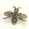 Brass Bee Figurine Tea Pet Solid Metal Bee Figure Model Statue Sculpture Toy Desktop Decoration Ornament Festival Collectible Gift