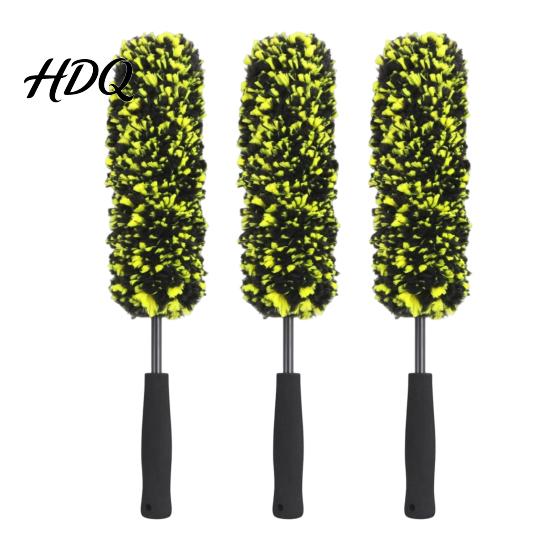 Car Detailing Accessories 1/2/3Pcs Microfiber Wheel Barrel Brush No Scratch Cleaner with Tire Maintenance Brush Ergonomic Handle Rim Cleaning
